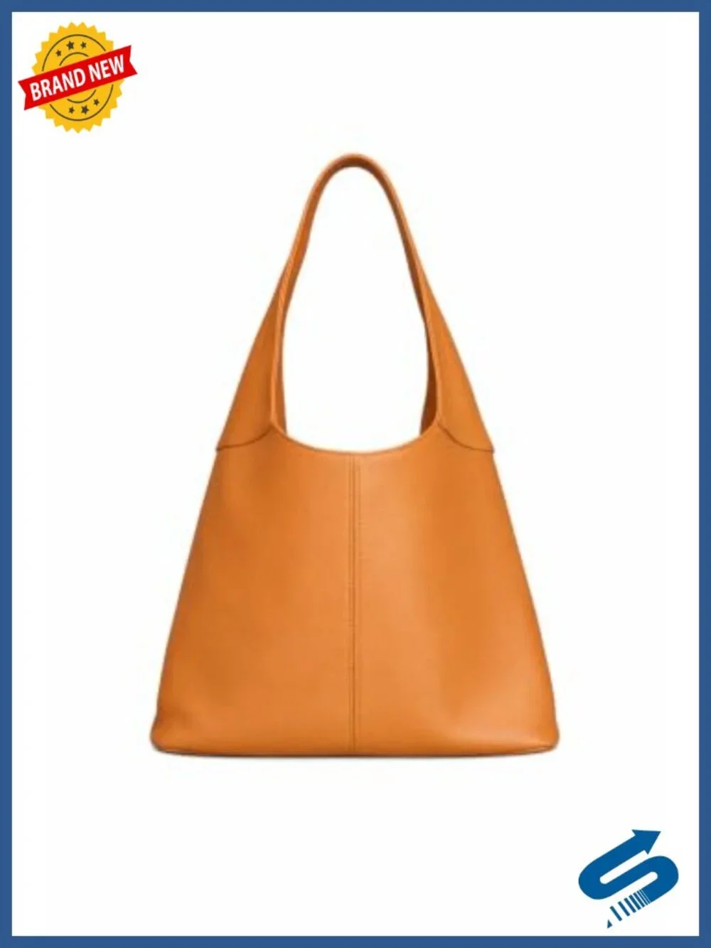 Genuine Italian Leather Hobo Tote Bag Anti-Theft Slouchy Shoulder Purse Large